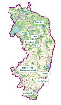 Karte Dorfwettbewerb-Teilnehmer