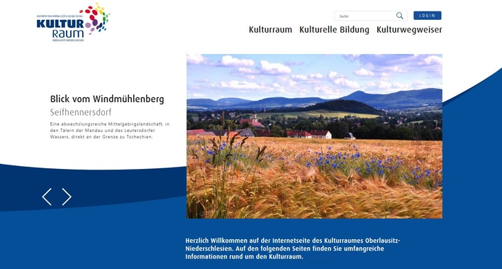 Webseite des Kulturraumes Oberlausitz-Niederschlesien