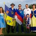 Deutsche, polnische und sorbische Teilnehmer beim Fußballspiel Oberlausitzauswahl gegen Sorbische Auswahl
