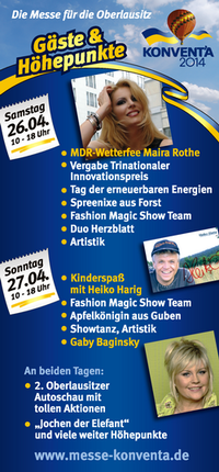 Konventa 2014 Rückseite des Flyer´s Konventa 2014 Rückseite des Flyer´s