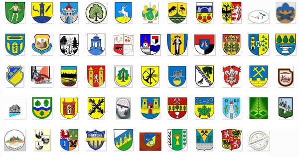 Collage Wappen zu 10 Jahre Landkreis Görlitz