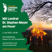 Mit dem Landrat Dr. Stephan Meyer am Lagerfeuer - 02. Juni 2023