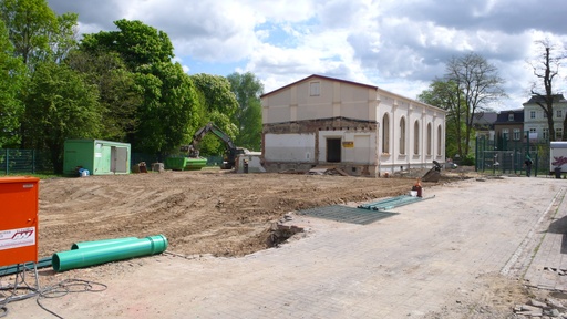 Sh Gymnasium Löbau Abbruch alte Sporthalle